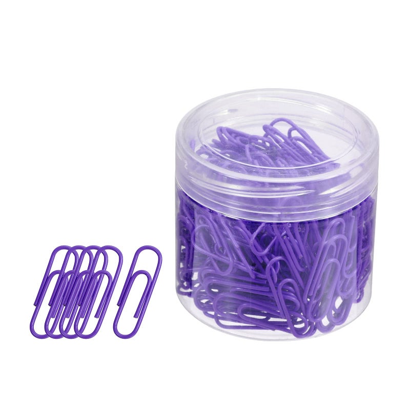 YOKIVE 200 Pcs Paper Clips  Office Clips Smooth Surface with Box | Keep Desk Neat  Great for Office  Art  Home  Daily Use (Blue  1.1-Inch) - Image 1